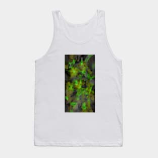 COOL Green and Black MODERN TRENDY Abstract Tank Top